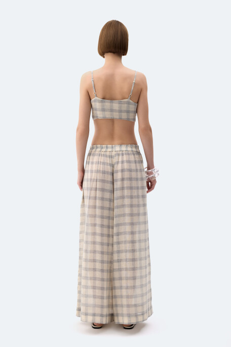 Grey Checkered Bra