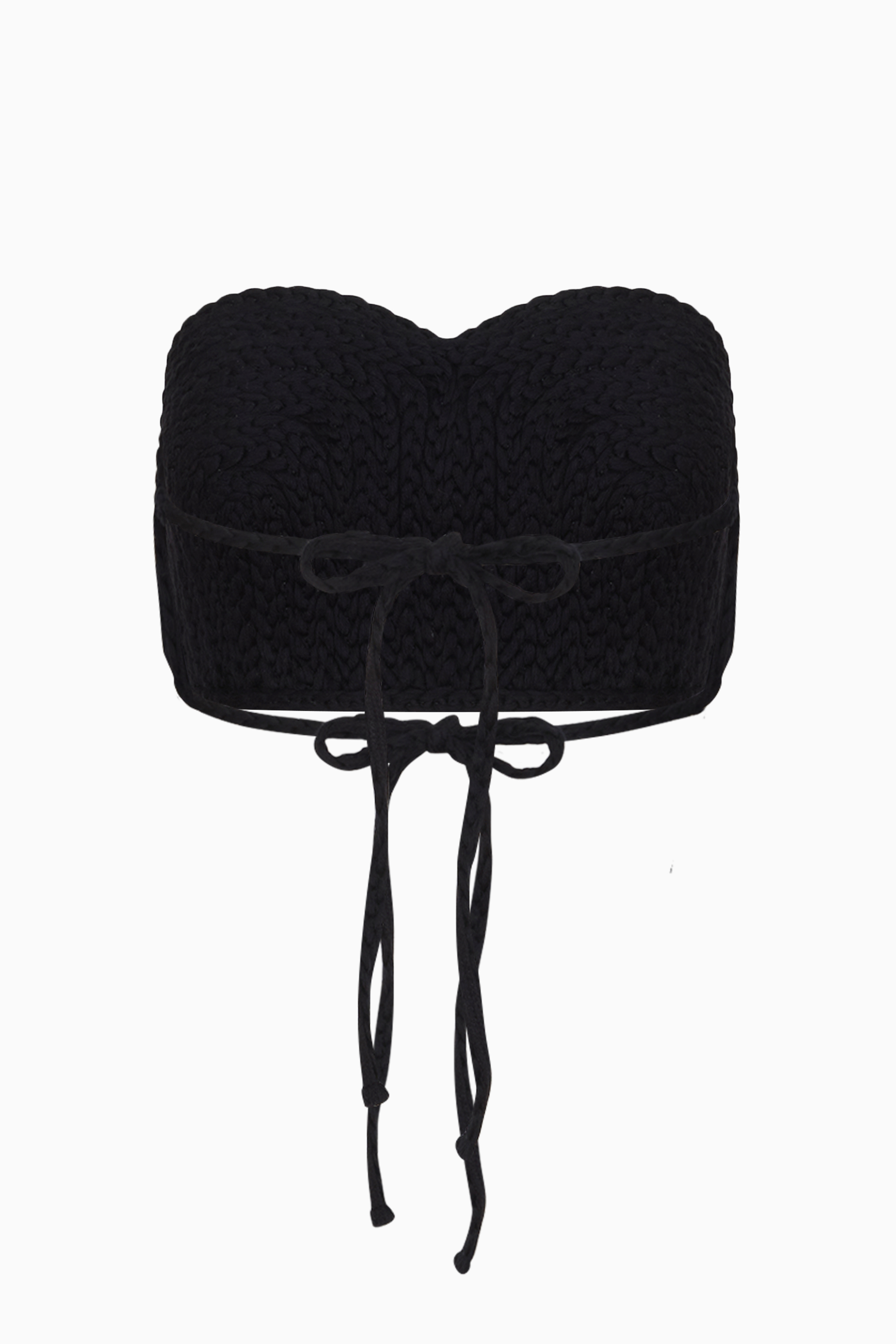 Black Linen Bustier
