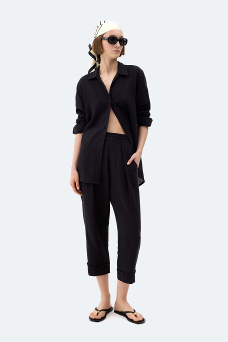 Black Linen Shirt