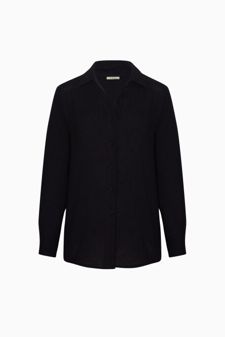 Black Linen Shirt