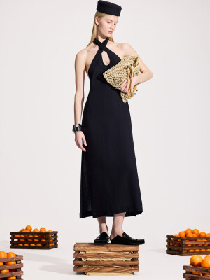 Black Linen Dress