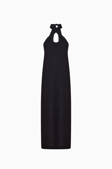 Black Linen Dress