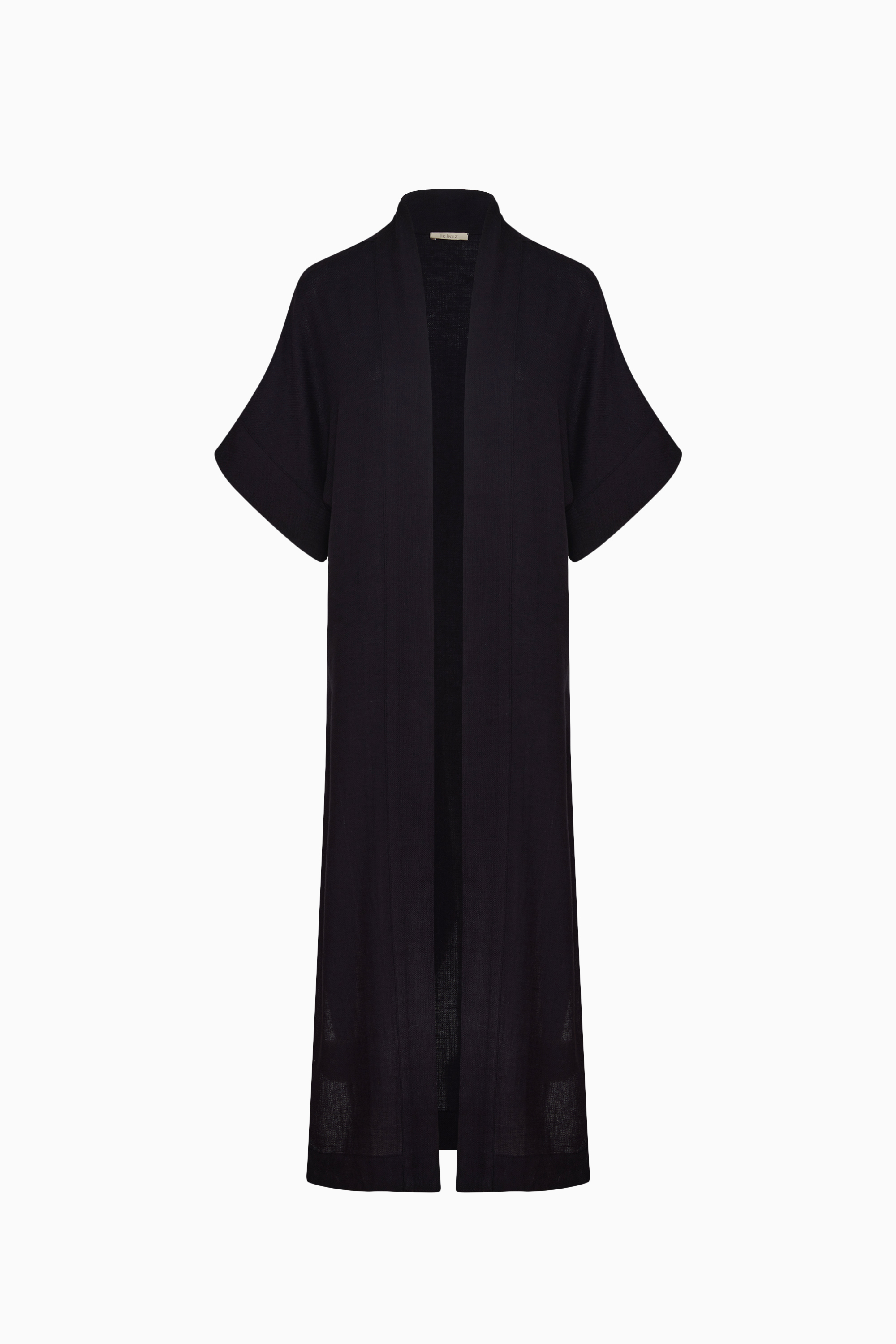 Black Linen Kimono