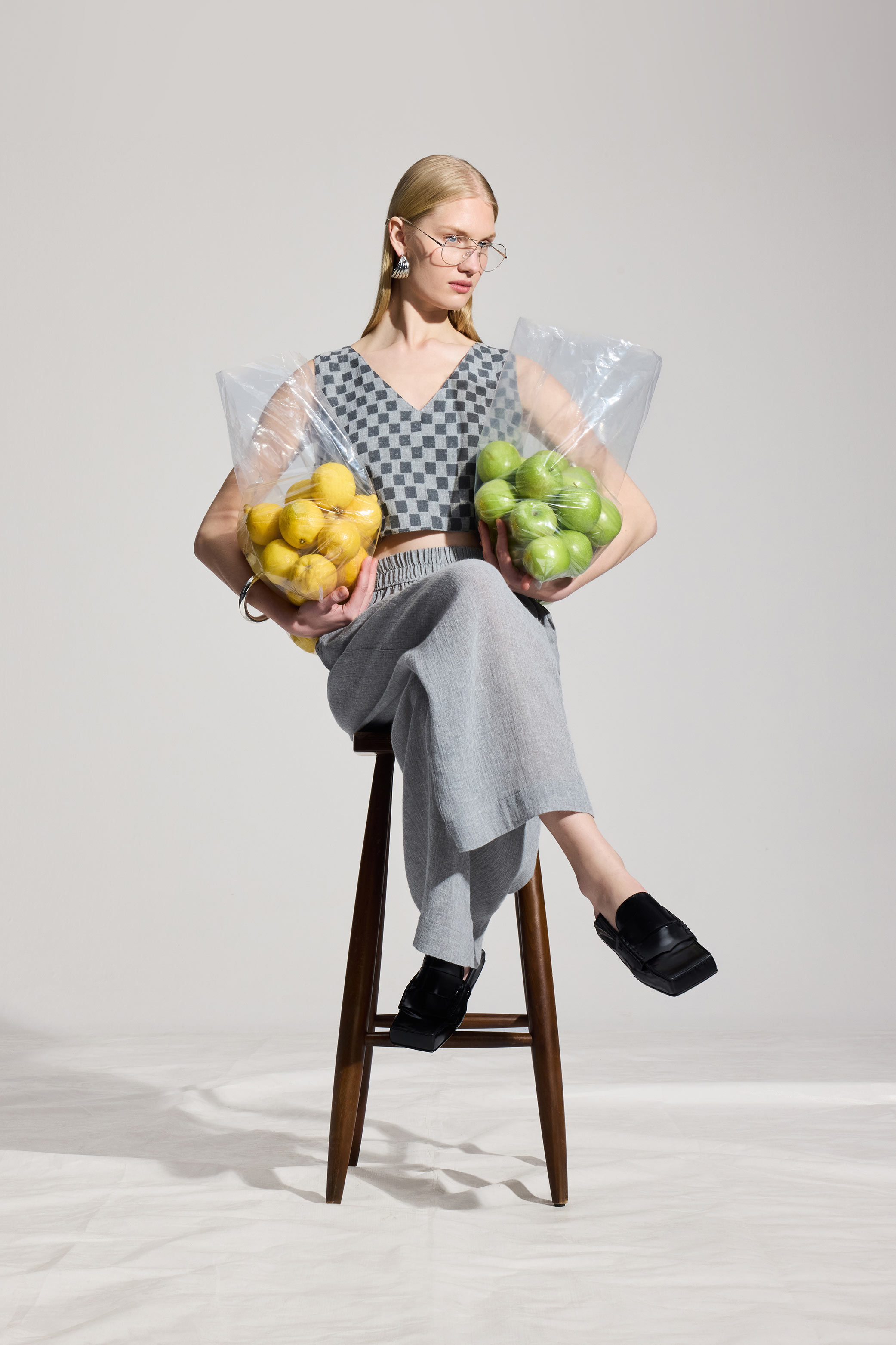 Grey Linen Pants