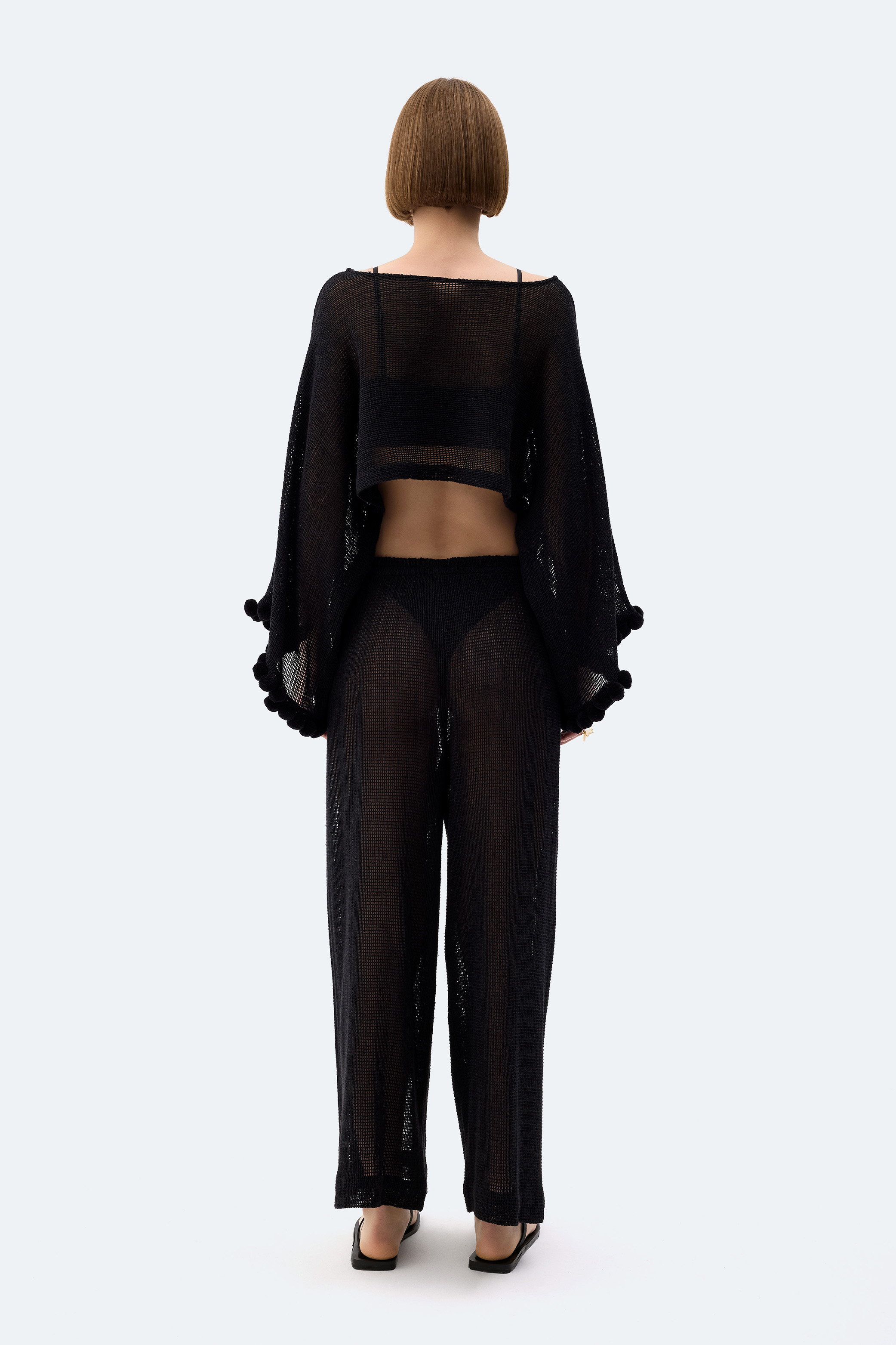 Black Crochet Blouse