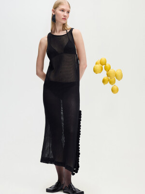 Black Crochet Dress