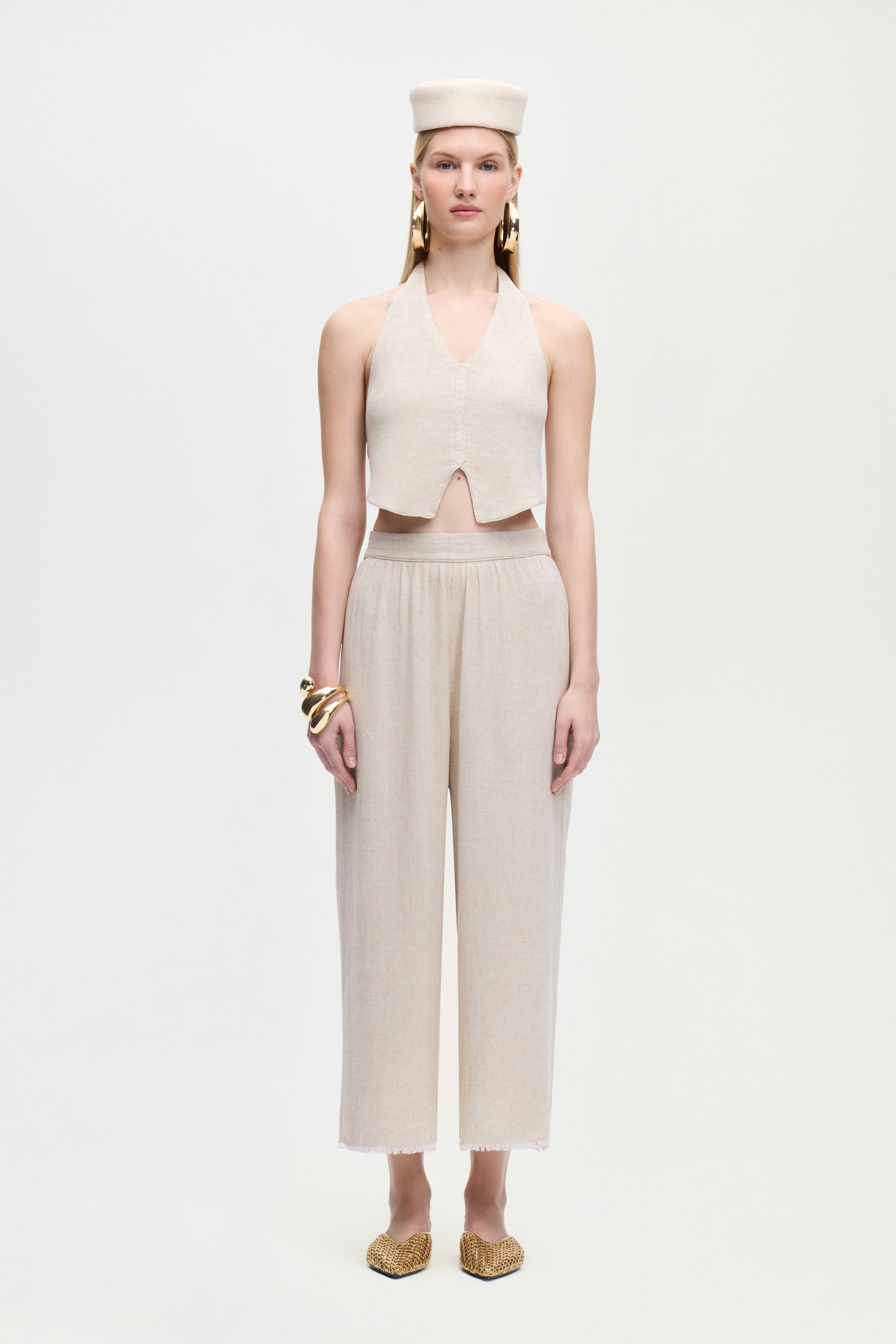 Linen Natural Pants