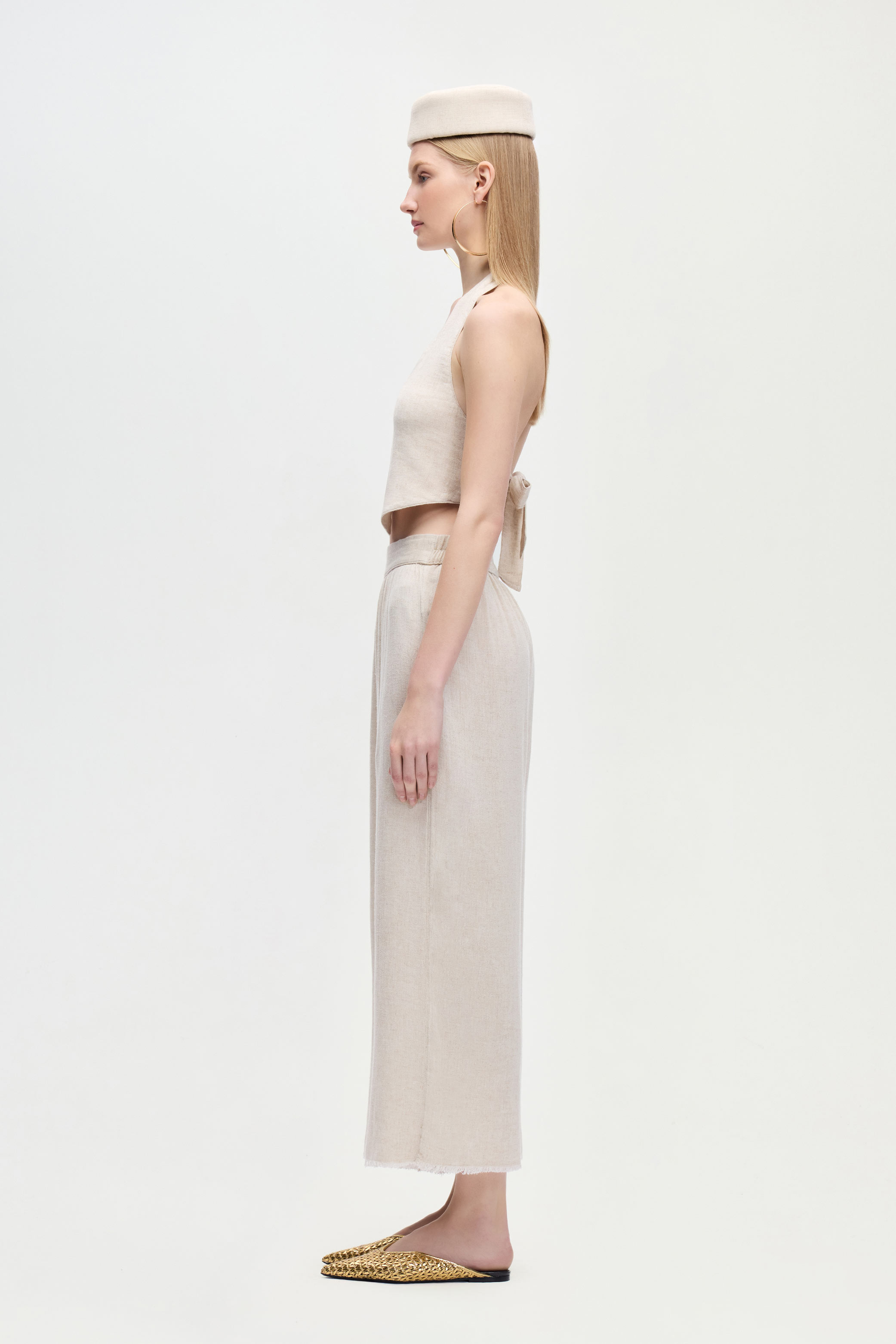 Linen Natural Pants