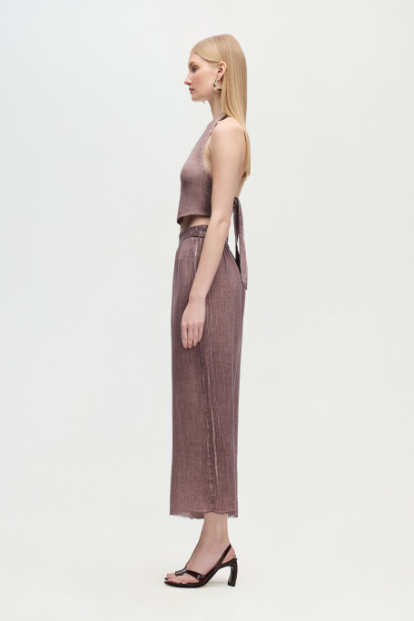 Linen Brown Pants