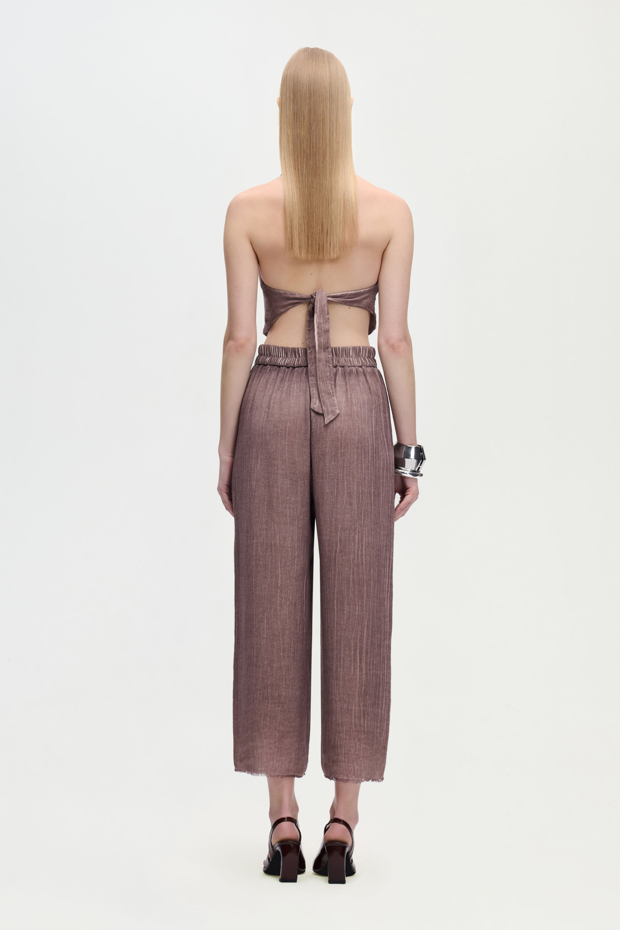 Linen Brown Waistcoat