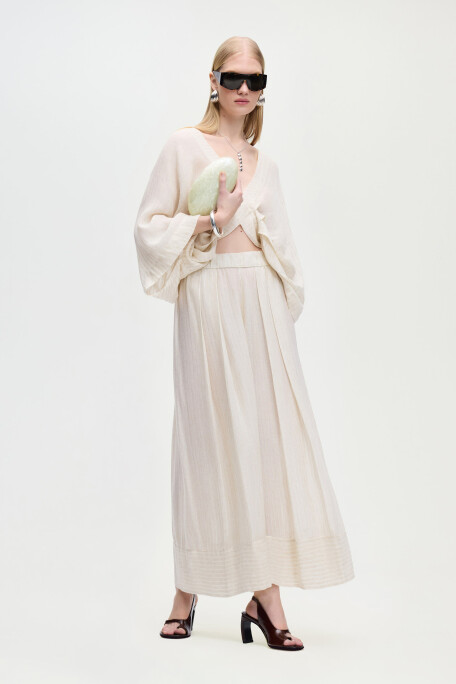 Naturel Pileli Pantolon