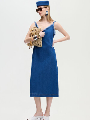 Denim Elbise