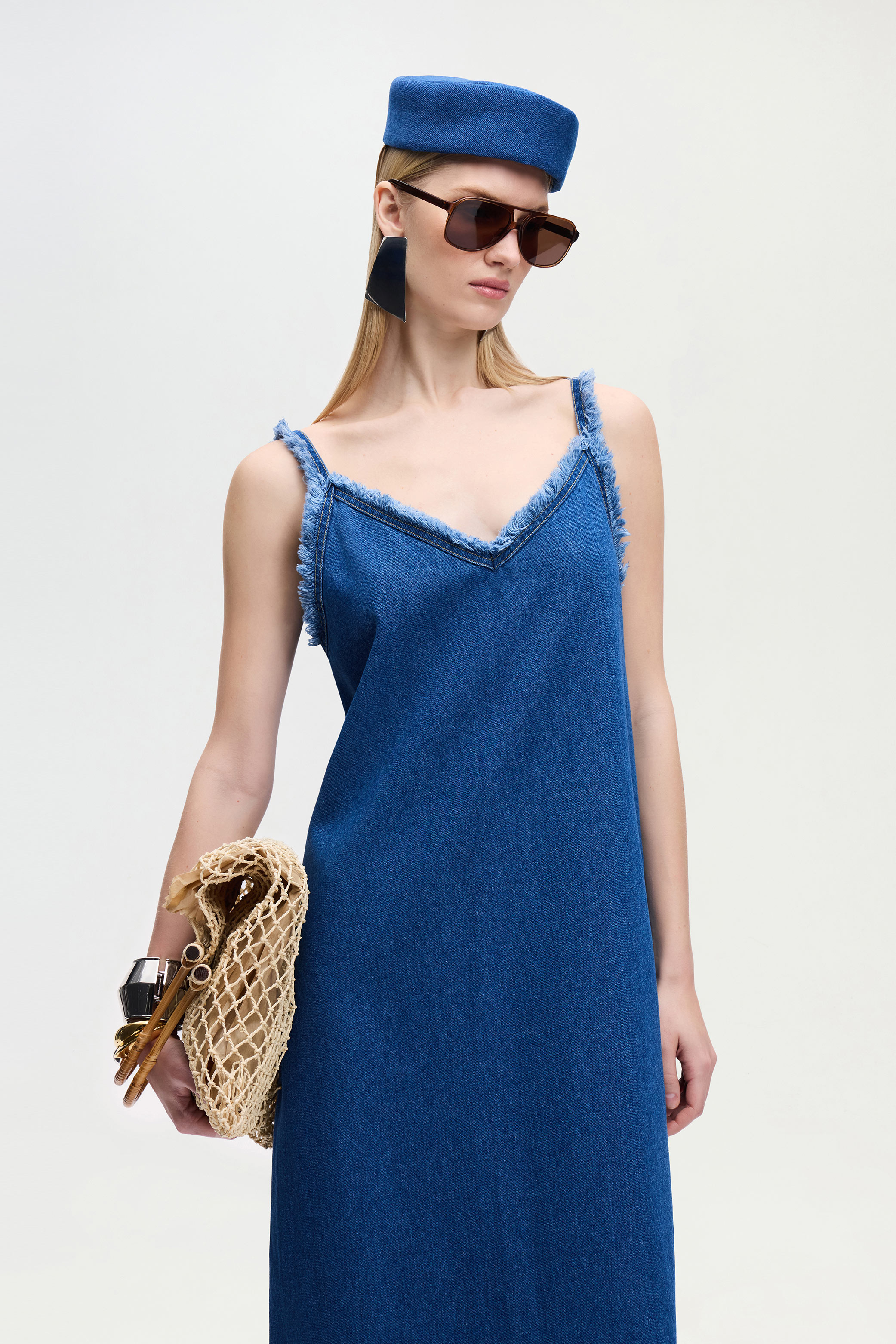 Denim Elbise
