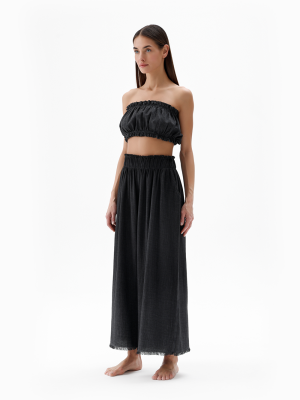  Black Bandeau Top