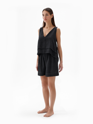 Black Tank Blouse