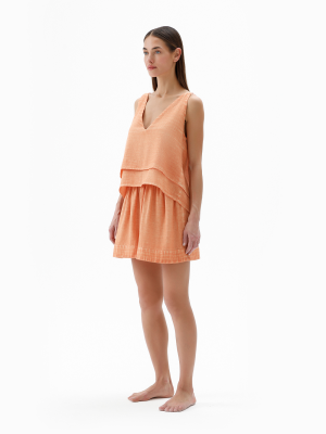 Orange Tank Blouse