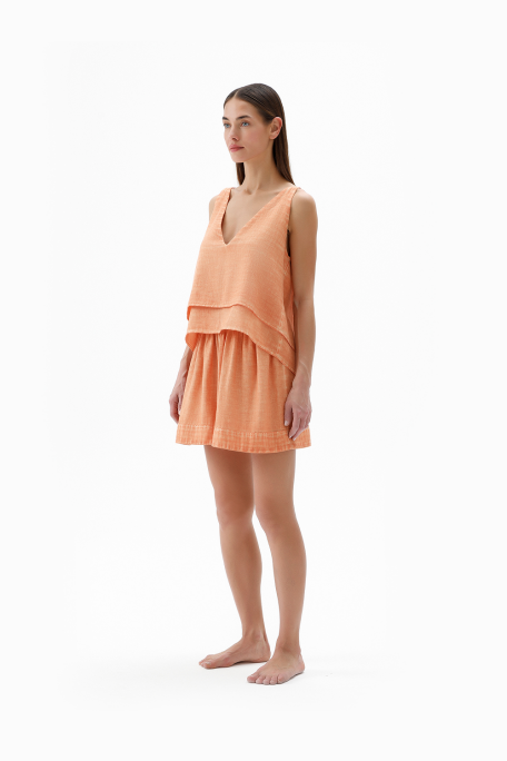 Orange Tank Blouse