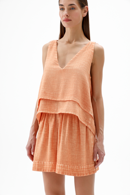 Orange Tank Blouse