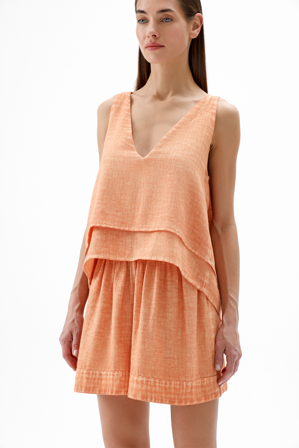 Orange Tank Blouse
