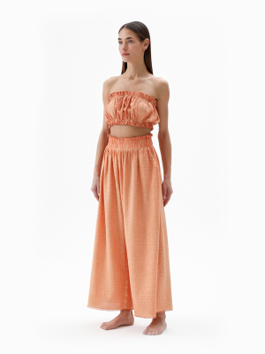 Orange Bandeau Top