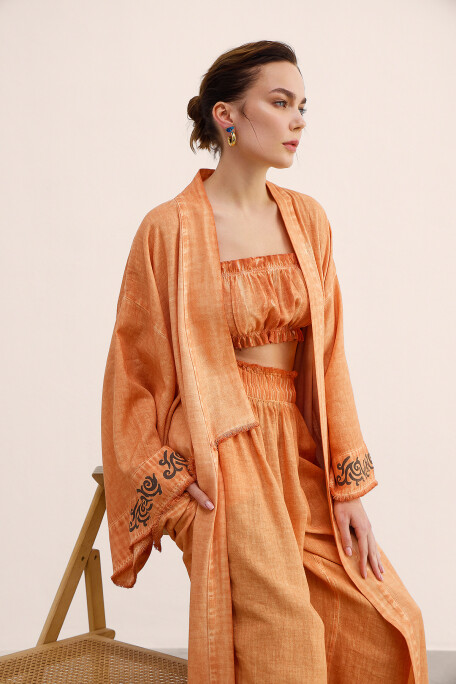 Orange Bandeau Top