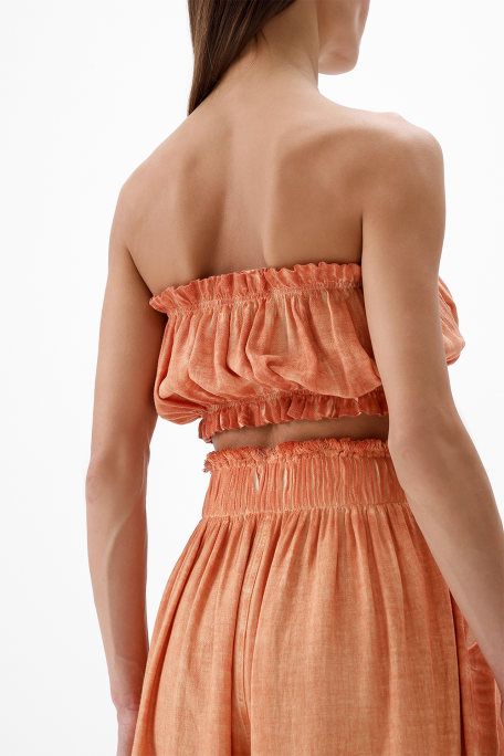 Orange Bandeau Top