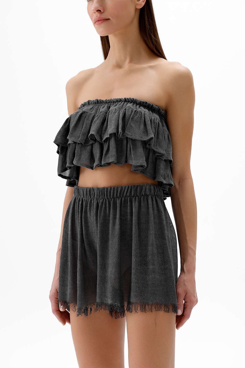 Grey Bamboo Shorts