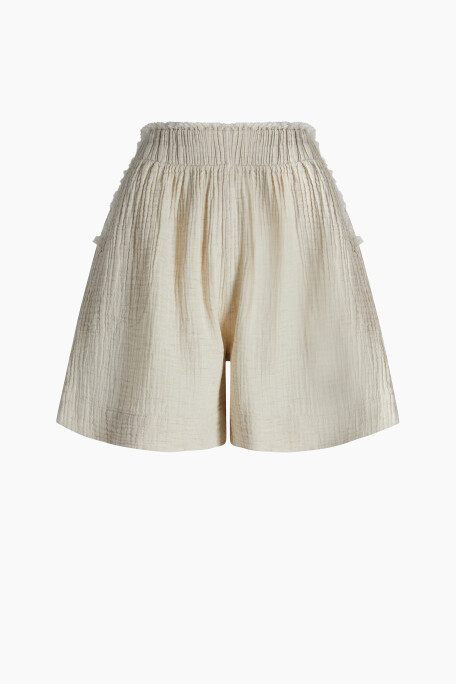 Crinkle Linen Shorts