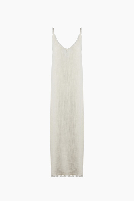 Crinkle Linen Strappy Dress