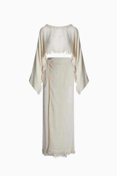 Lightweight Linen Skirt Set