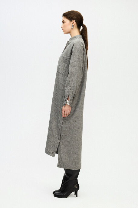 Grey Shirt Dress