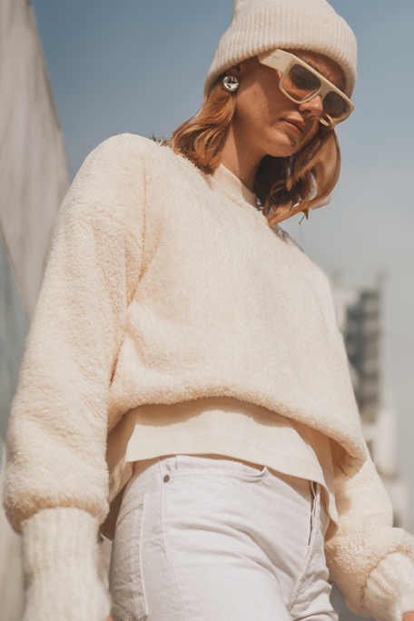 Sherpa Crop Blouse