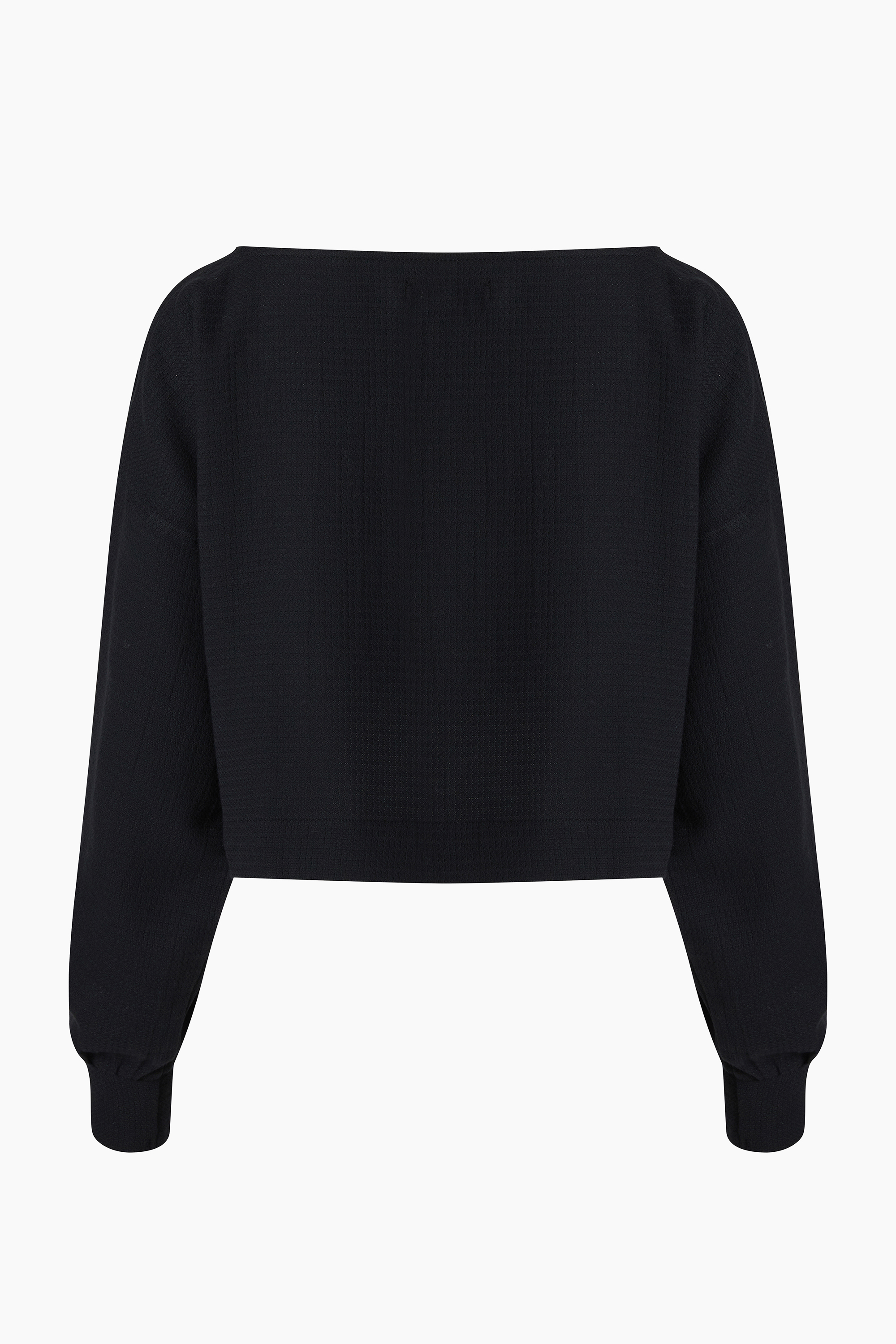 Black Crop Blouse