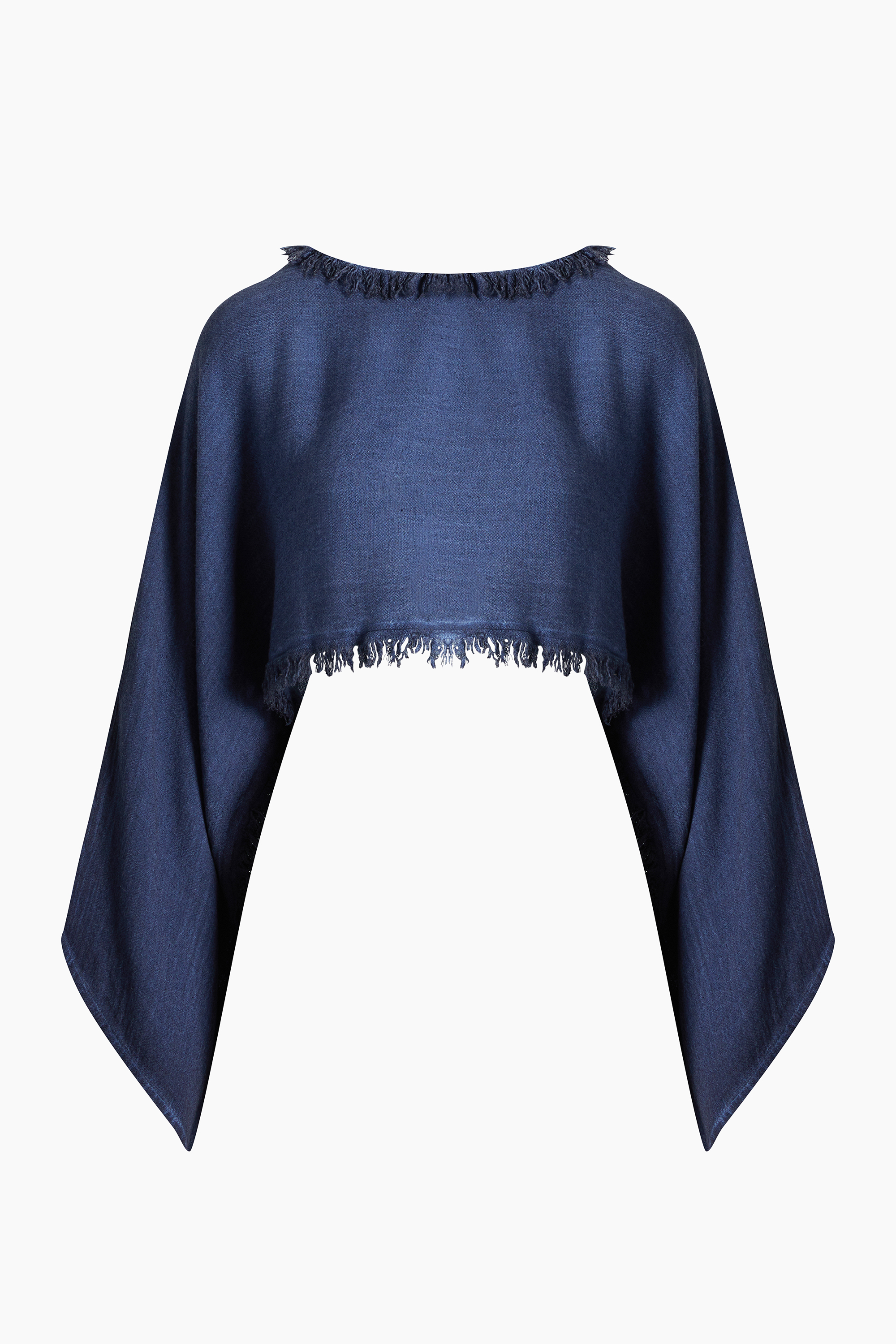 Linen Navy Blouse