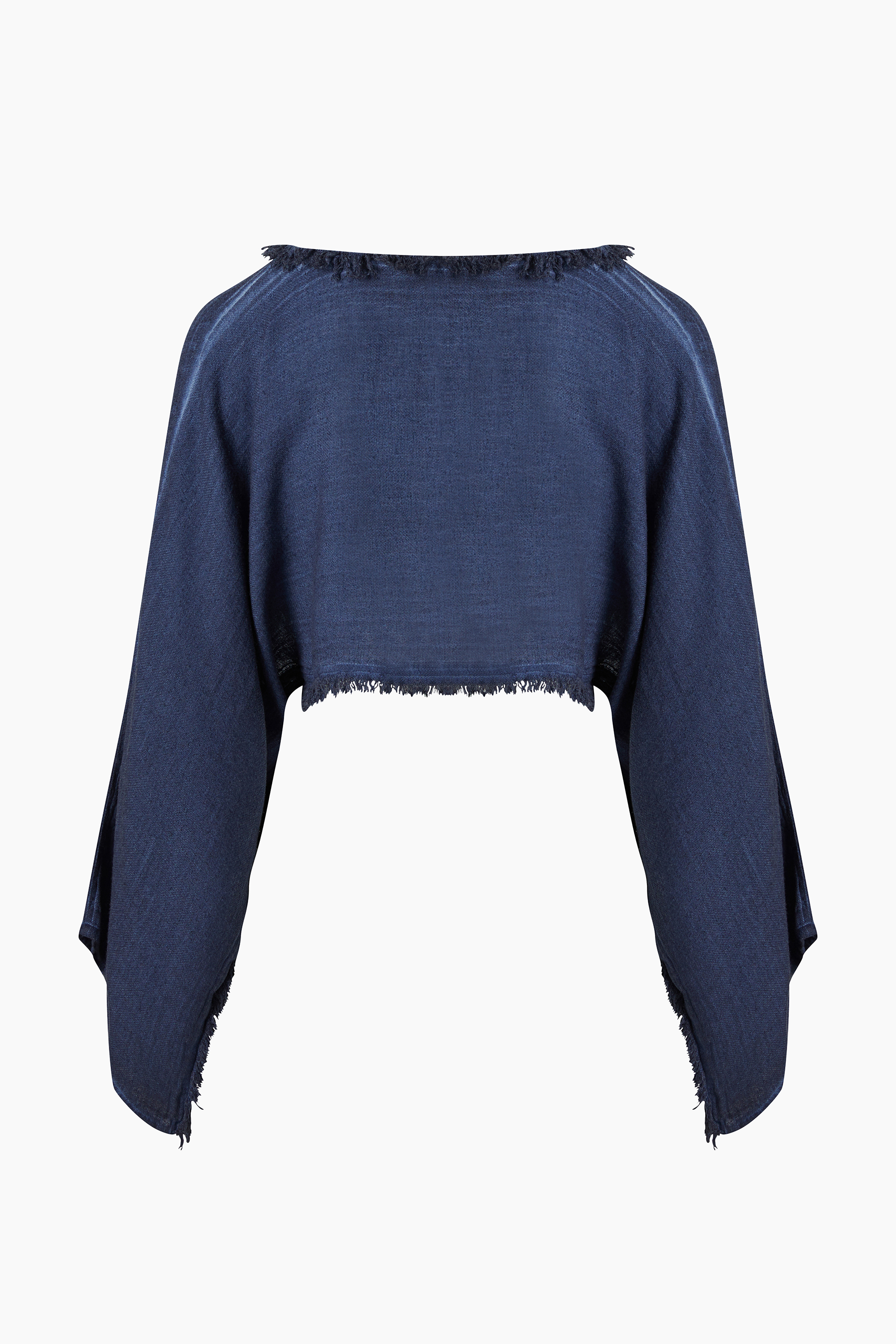 Linen Navy Blouse