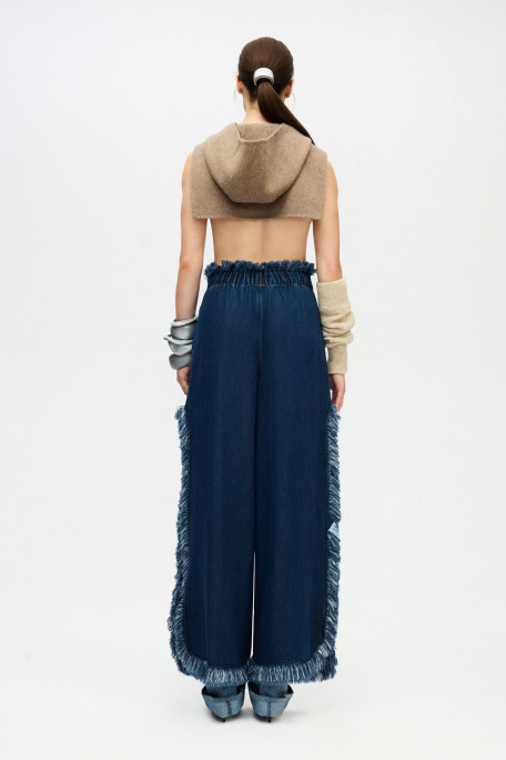 Denim Slit Pants