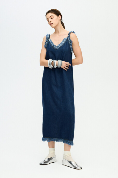 Denim Strappy Dress