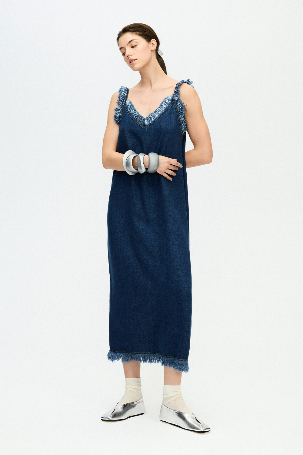 Denim Strappy Dress