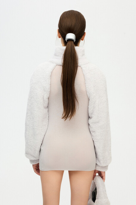 Grey Sherpa Bolero