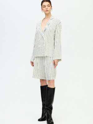 Striped Textured Jacket