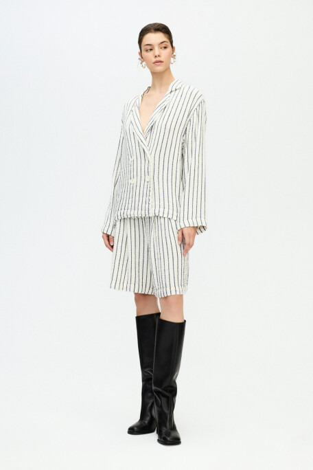 Striped Textured Jacket