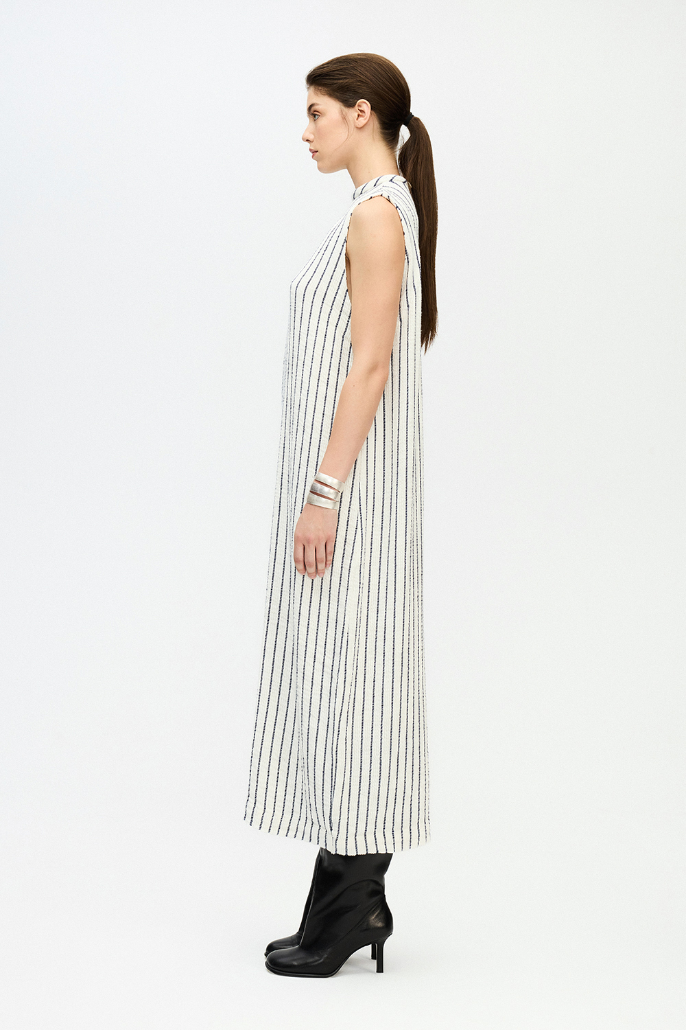 Striped Textured Dress