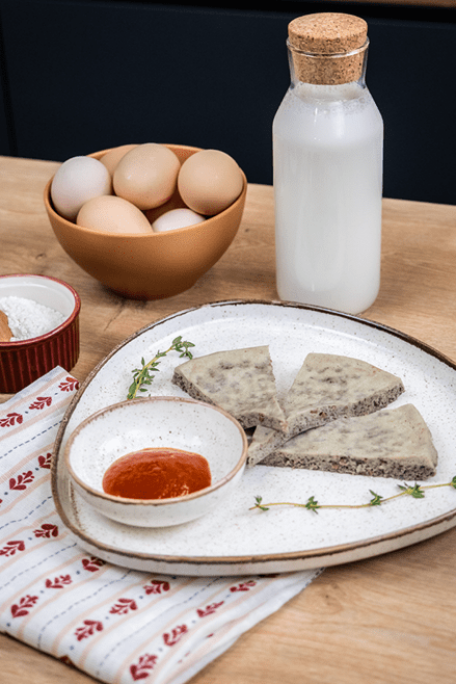 Jambonlu ve Mantarlı Omlet