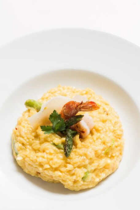 Safranlı Karidesli Risotto